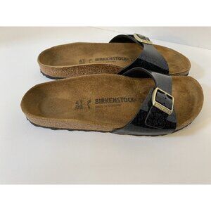 Birkenstock MADRID Women's Sandal Euro 41 Single strap black design EUC!